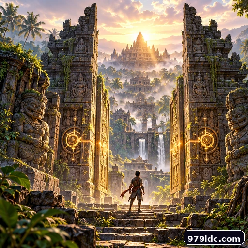 Visual gameplay konseptual Puzzle • candi • petualangan untuk Android